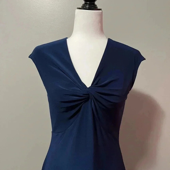LAUREN Ralph Lauren Sleeveless Twist Front Dress - Picture 4 of 10